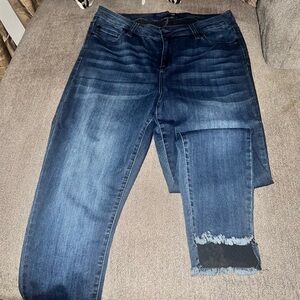 Women's Skinny Jeans in Dark Blue